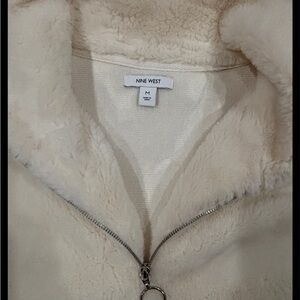 Nine West Cream Teddy Jacket for Women